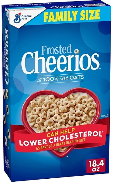 Frosted Cheerios, Heart Healthy Cereal, Family Size, 18.4 OZ