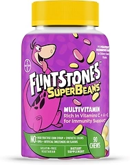 Flintstones SuperBeans Multivitamin, Kids Immune Support With Vitamin C, A, E & Zinc For Kids ages 4+ to Support Healthy Growth and Development, Kids ...