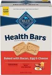 Blue Buffalo Health Bars Dog Biscuits, Bacon Egg Cheese, 3-lb. Box