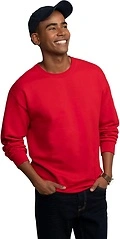Fruit of the Loom Men's Eversoft Fleece Sweatshirts & Hoodies, Sweatshirt-Red, Medium
