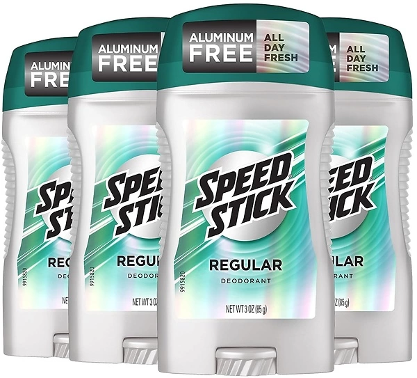 Speed Stick Men's Deodorant, Regular, 3 Ounce, 4 Pack