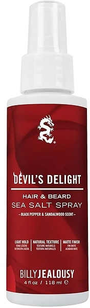 Billy Jealousy Devil's Delight Sea Salt Spray, Texturizing Hair Spray, 4 fl. oz.