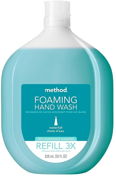 Method Foaming Hand Soap, Refill, Waterfall, 28 Ounce, 1 pack