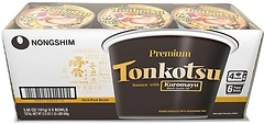 Nongshim Tonkotsu Ramen with Kuromayu Noodle Big Bowl, 3.56 Ounce (Pack Of 6)