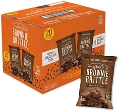 Sheila G's Brownie Brittle, Original Chocolate Chip, Thin and Crispy, 20 Count