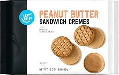 Amazon Brand - Happy Belly Peanut Butter Sandwich Cremes, 1 pound