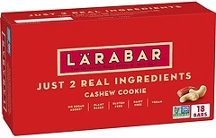 Larabar Cashew Cookie, Gluten Free Vegan Fruit & Nut Bars, 1.7 oz, 18 ct