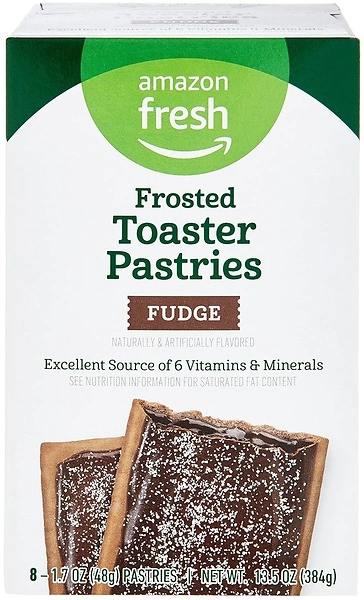 Amazon Fresh, Frosted Fudge Toaster Pastries, 8 Count