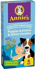 Annie's Puppies and Kitties White Cheddar Pasta and Cheese, 6 oz