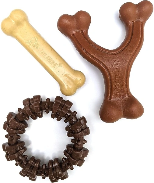 Nylabone Power Chew Toy Bundle for Dogs, Indestructible, Pack of 3, Small Dogs