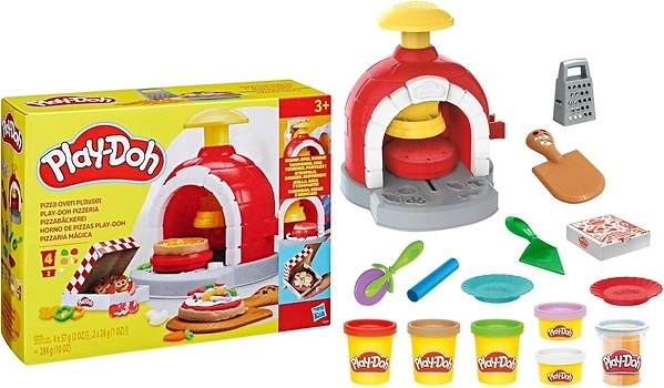 Play-Doh Kitchen Creations Pizza Oven Playset with 6 Cans & 8 Accessories