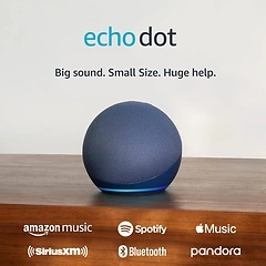 Amazon Echo Dot (5th Gen, 2022) - Bigger Sound, Helpful Routines, Deep Sea Blue