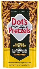 Dot's Pretzels Honey Mustard Seasoned Pretzel Twist Snack, 16oz Grocery Sized Bag