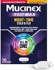 Mucinex Nightshift Cold & Flu, Maximum Strength, 20 Fast Release Caplets