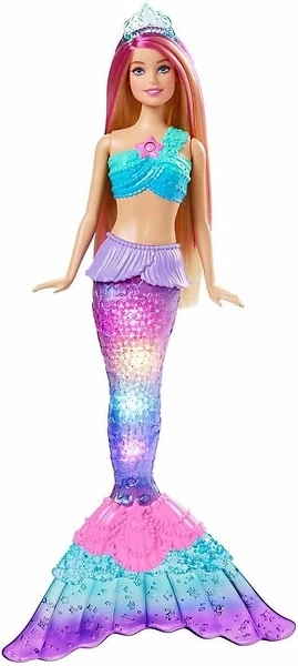 Barbie Dreamtopia Mermaid Doll with Light-Up Tail & Hair, 4 Light Shows