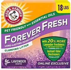 Arm & Hammer Forever Fresh Clumping Cat Litter Lavender, MultiCat, 18 lb