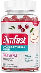 SlimFast Apple Cider Vinegar Gummies, 500mg, Apple Flavor, 45 Servings
