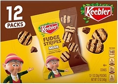Keebler On-The-Go Fudge Stripes Cookies, 12 Count