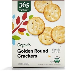 365 by Whole Foods Market, Organic Golden Round Crackers, 12 Ounce