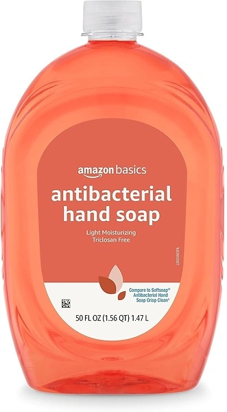 Amazon Basics Liquid Hand Soap Refill, Light Moisturizing, Citrus, 50 Fl Oz