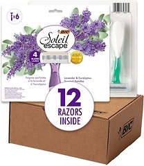 BIC Soleil Escape Women's Disposable 4-Blade Razors, 12 Razors