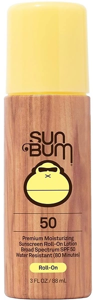 Sun Bum SPF 50 Sunscreen Roll-On, Broad Spectrum Lotion with Vitamin E, 3 oz