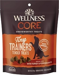 Wellness CORE Soft Tiny Trainers Dog Treats, Turkey & Pomegranate, 6 oz Bag