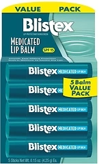 Blistex Medicated Lip Balm, 0.15 Ounce, Pack of 5 – Prevent Dryness & Chapping
