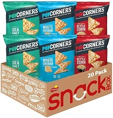 PopCorners Popped Corn Snacks, Core 3 Flavor Pack, 1 Ounce, Pack of 20