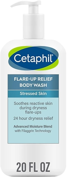 CETAPHIL Flare-Up Relief Body Wash with Colloidal Oatmeal, 20 oz