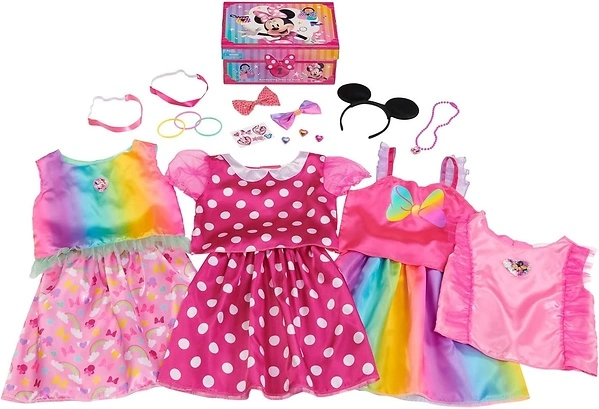 Disney Junior Minnie Mouse Dress-Up and Pretend Play Trunk, Fits Sizes 4-6X