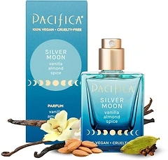 Pacifica Silver Moon Perfume 1oz – Warm Vanilla & Almond Fragrance for Women