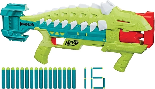 Nerf DinoSquad Armorstrike Dart Blaster, 16 Darts, Dinosaur Toy