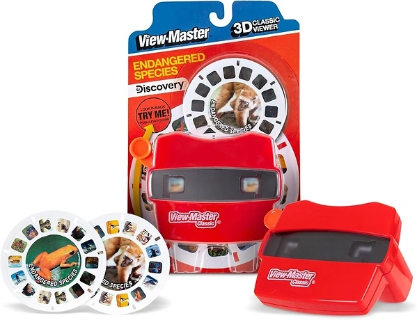 Classic View-Master - Metallic Viewfinder With 2 Reels, STEM Learning Toy