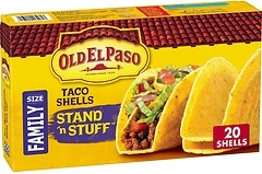 Old El Paso Stand 'N Stuff Taco Shells, Gluten Free, Family Size, 20-count