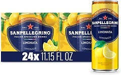 Sanpellegrino Italian Sparkling Drink Limonata, Sparkling Lemon, 24 Cans