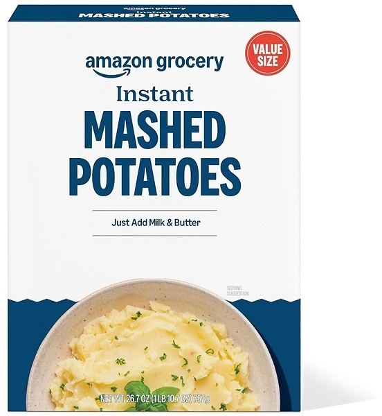 Amazon Grocery Instant Mashed Potatoes, 26.7 Oz