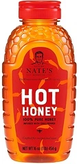Nate's Hot Honey - 100% Pure Honey Infused with Habanero, 16 oz Squeeze Bottle