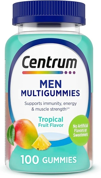 Centrum Men's Multivitamin Gummies, Immune, Energy, 100 Count
