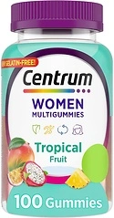 Centrum Women's Multivitamin Gummies, Tropical Fruit, 100 Count