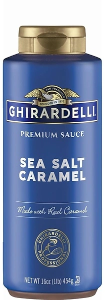 Ghirardelli Sea Salt Caramel Sauce Squeeze Bottle, 16 oz