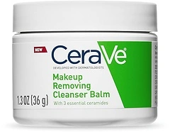 CeraVe Cleansing Balm Makeup Remover, Waterproof with Ceramides, 1.3 Oz