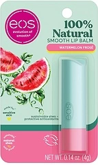 eos 100 Natural Lip Balm- Watermelon Frose, Dermatologist Recommended for Sensitive Skin, All-Day Moisture Lip Care, 0.14 oz