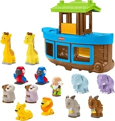 Fisher-Price Little People Noah's Ark Playset with 12 Animals & Noah Figure