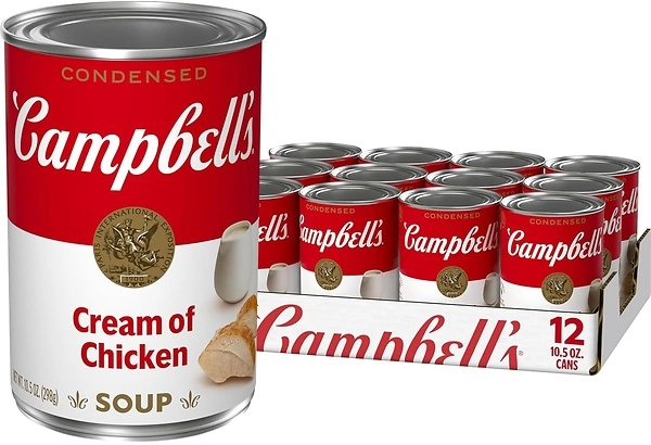 Campbell's Condensed Cream of Chicken Soup, 10.5 Ounce Can (Pack of 12)
