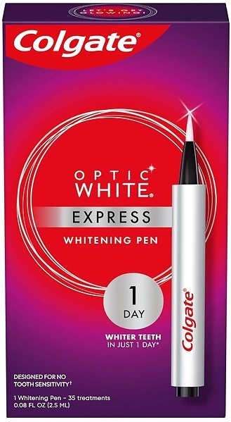 Colgate Optic White Express Whitening Pen, 35 Treatments, 0.08 oz