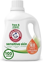Arm & Hammer Sensitive Skin Free & Clear Liquid Laundry Detergent, 105 Loads