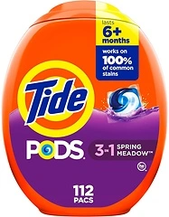 Tide PODS Laundry Detergent Pacs, Spring Meadow Scent, 112 Count