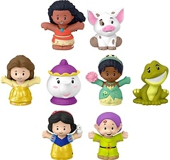 Fisher-Price Little People Disney Princess Story Duos 8-Piece Figure Set
