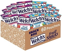 Welch's Fruit Snacks, Mixed Fruit & Berries 'N Cherries Variety Pack, 60 Bags